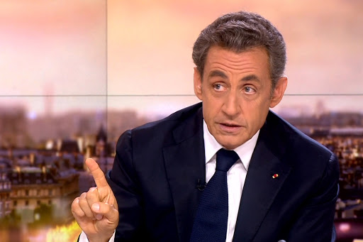 FRANCE, Paris : A TV grab taken from French TV channel France 2 on September 21, 2014 shows former French president Nicolas Sarkozy speaking