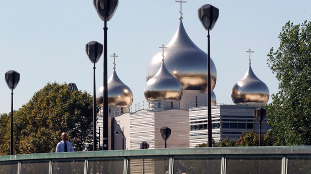 Russian Orthodox Cathedral :  Sainte-Trinite (Holy Trinity) Under Construction In Paris