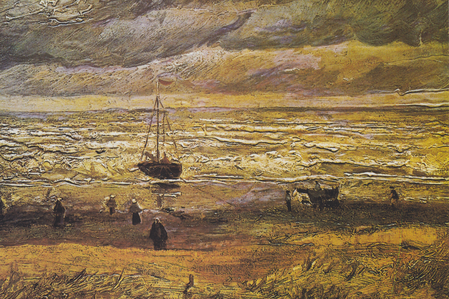 Vue de la mer de Scheveningen, 1882 @ PUBLIC DOMAIN