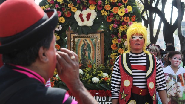 Mexico: Pilgrimage of clowns in Mexico city