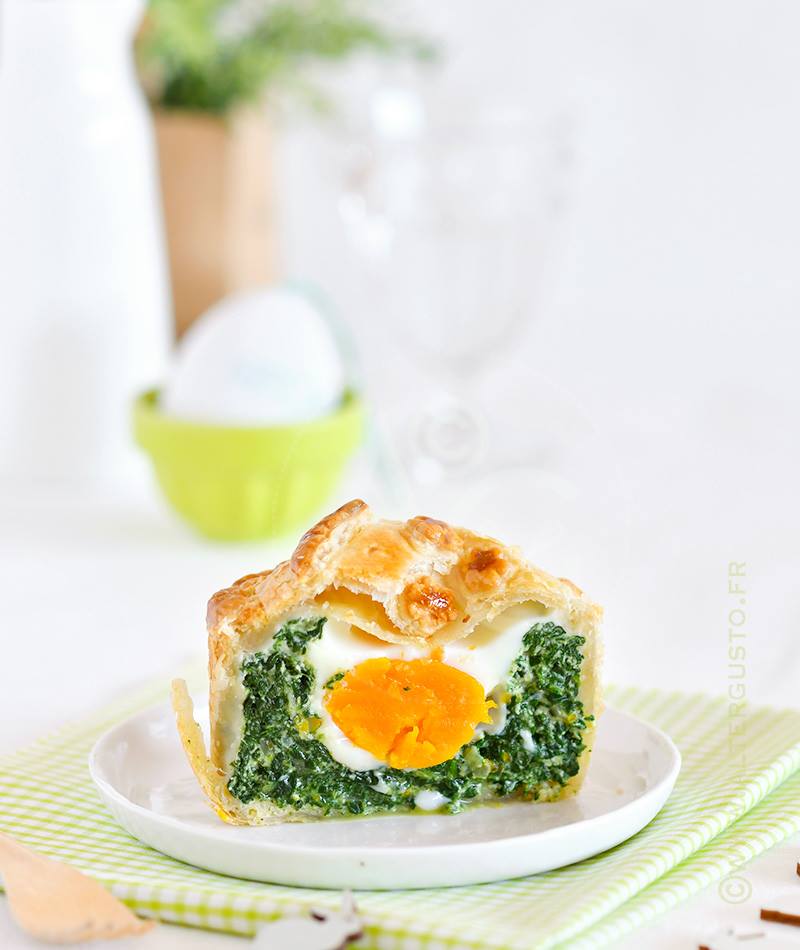Tourte aux épinards & œuf – Torta Pasqualina pour Pâques