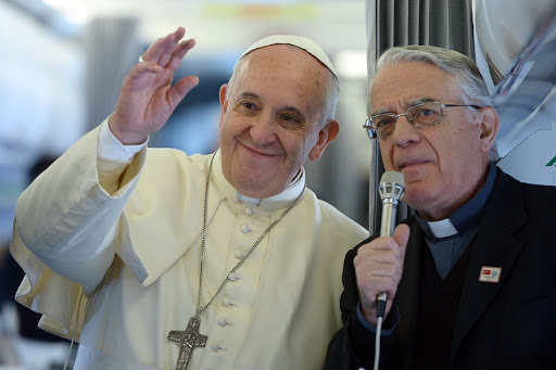 Pope Francis with Father Federico Lombardi – en