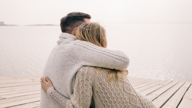 couple hugging