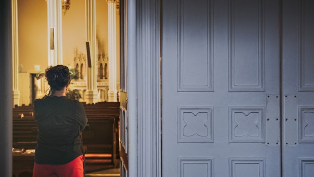 WOMAN,PRAYER,CHURCH