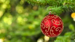 Boule Noel Sapin Rouge Vert