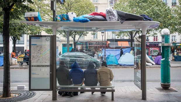 Migrants in Paris