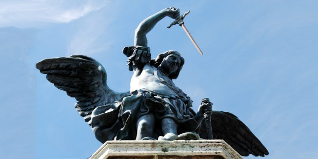 ST MICHAEL,ARCHANGEL,STATUE