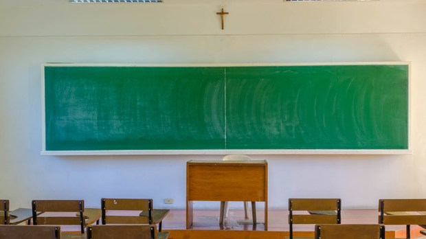 CLASSROOM IN CATHOLIC SCHOOL