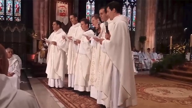 PRIESTS,SINGING,ORDINATION