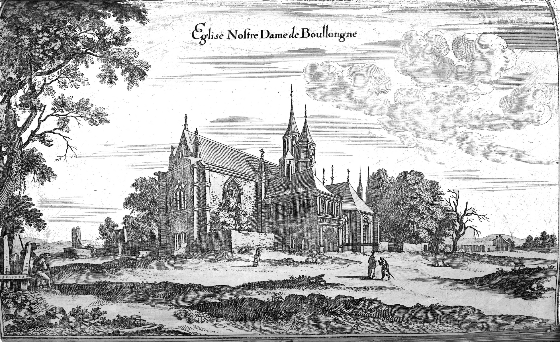 Gravure Notre Dame de Boulogne