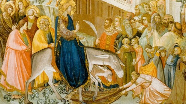 Arrivée du Christ à Jérusalem, par Pietro Lorenzetti.