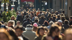 Foule dans la rue