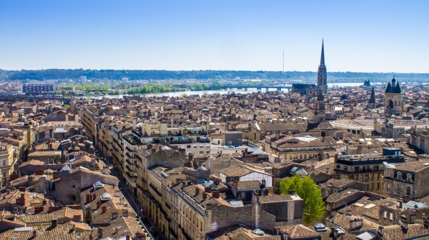 Aerial view of the city of Bordeaux in france - Image