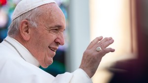 Le pape François lors de l'audience générale place saint-Pierre, mercredi 27 novembre 2019.