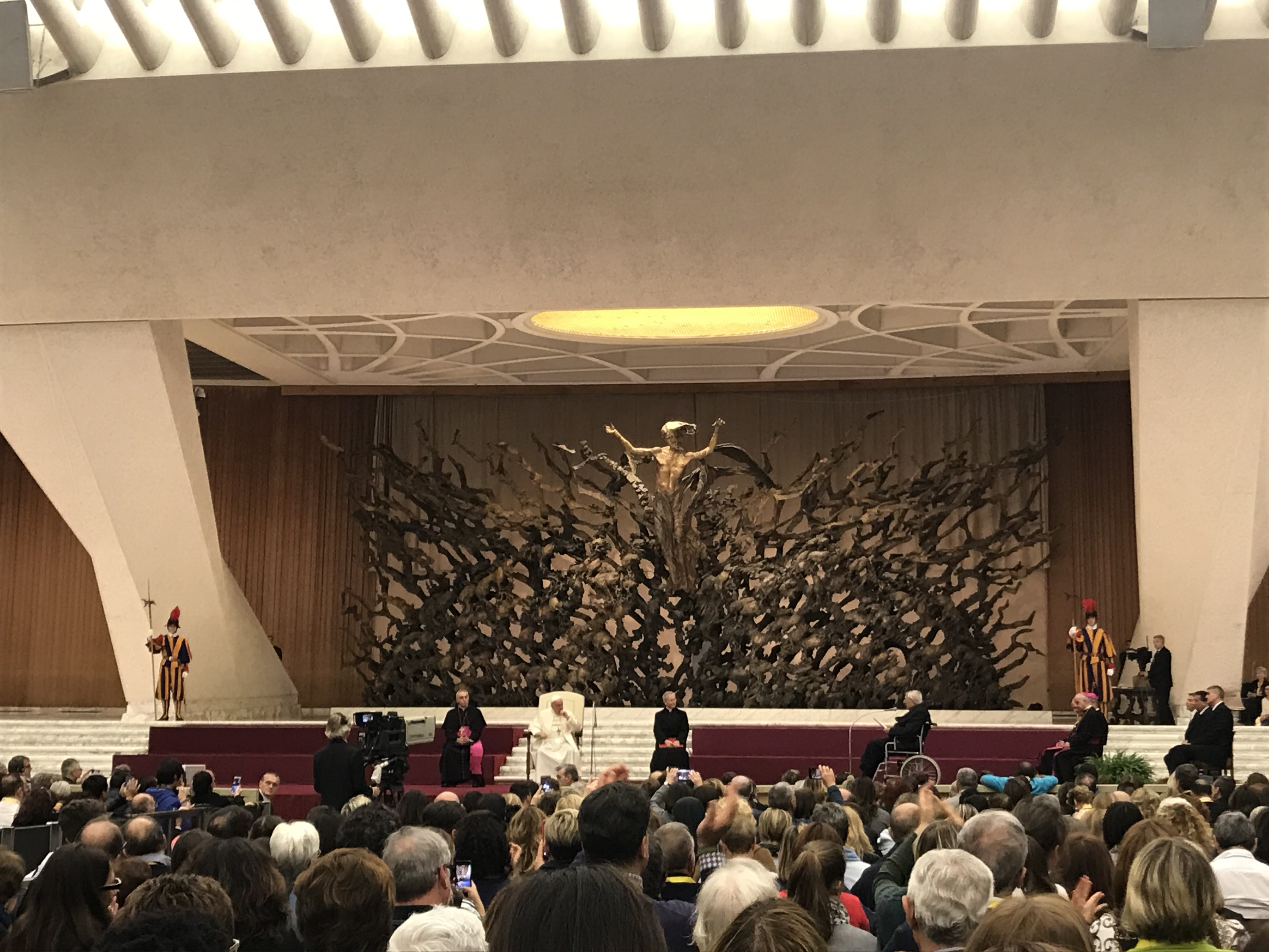 Le pape François a reçu ce lundi 18 novembre 2019 les membres des cellules paroissiales d’évangélisation.