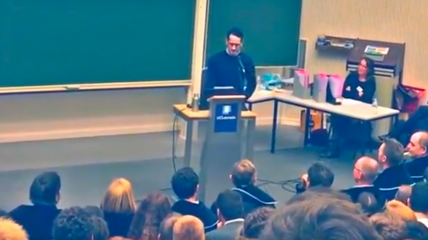 Pedro Correa à l’Université catholique de Louvain.