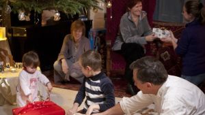 Famille à Noël