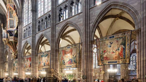 Tapisseries de la vierge de la Vierge à Strasbourg