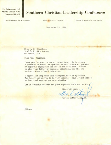 Martin Luther King's letter