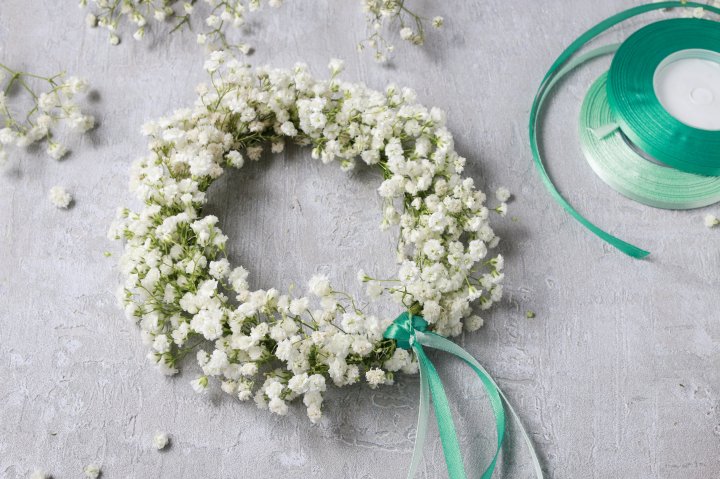 first communion wreath, step by step, tutorial