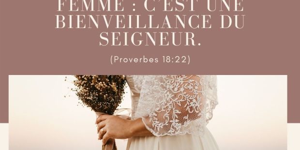 Les versets bibliques pour inspirer votre mariage
