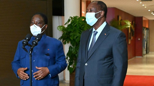 Henri Konan et Alassane Ouattara