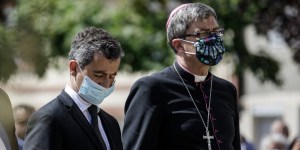 Mgr de Moulins-Beaufort décoré de la Légion d’honneur par Gérald Darmanin