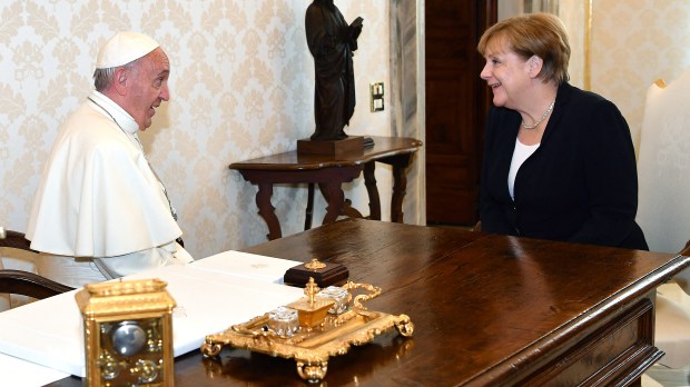 Pope-Francis-Merkel-AFP