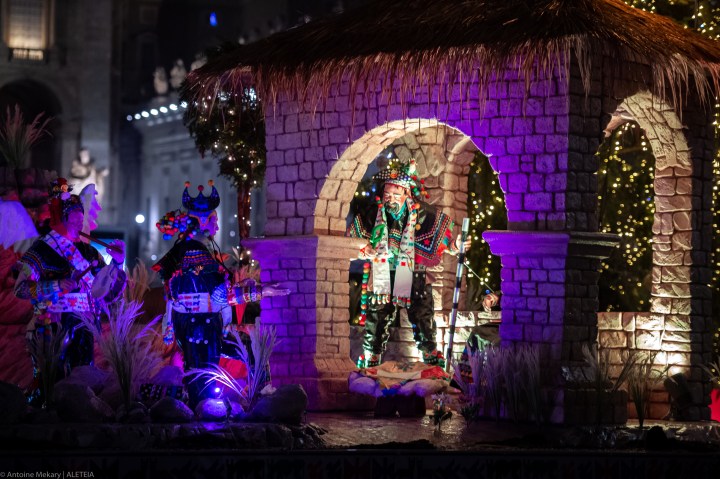 Vatican's Christmas Tree and Nativity Scene