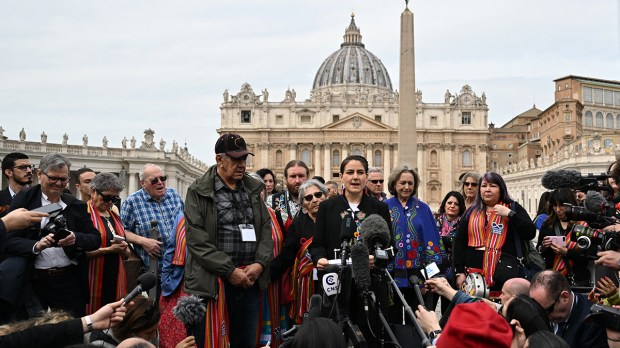 Canadas-Metis-National-Council-President-Cassidy-Caron-AFP