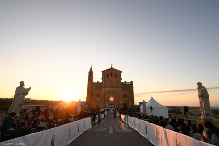 POPE FRANCIS MALTA Basilica of the National Shrine of the Blessed Virgin of Ta' Pinu