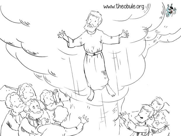 coloriage ascension
