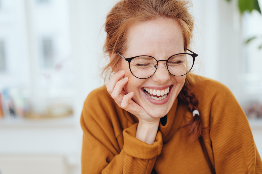 Girl smiling