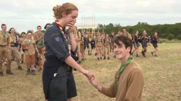 Demande en mariage scout