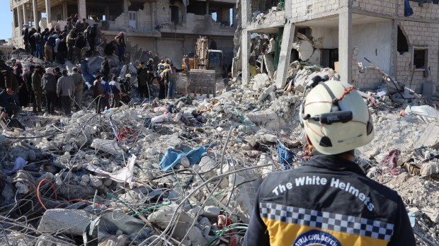 Casque Blanc, sauveteur, séisme, Syrie