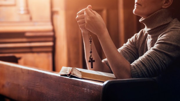 woman praying