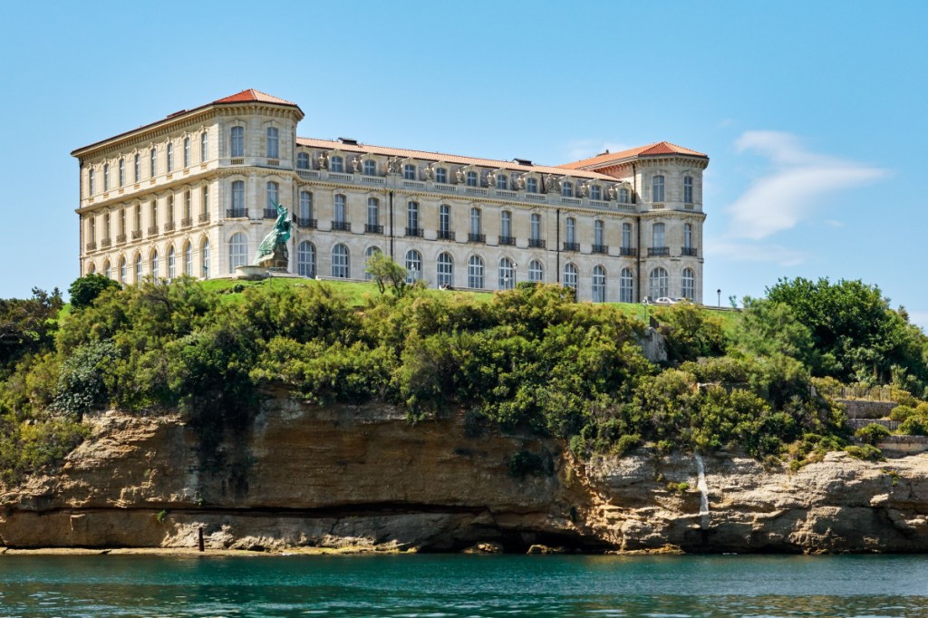 View of the Villa Pharo of Marseille in South France