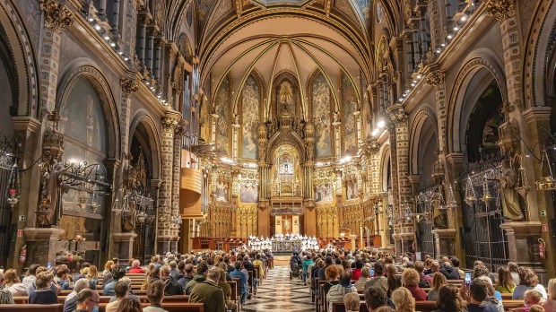 faithful packed into church