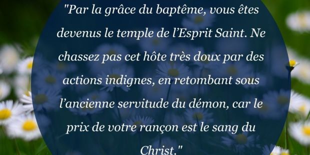 Les plus belles citations des saints sur le baptême