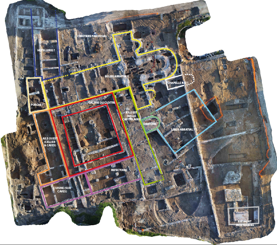 PLAN GENERAL ABBAYE DE BEAUMONT