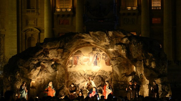 St. Peter's Square - Christmas tree and nativity scene lighting ceremony at the Vatican Dec.09 2023