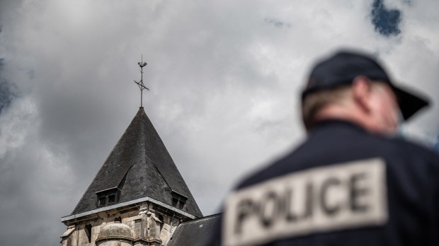 SAINT-ETIENNE-DU-ROUVRAY-EGLISE-AFP